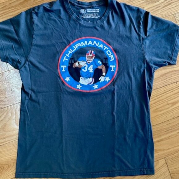 Buffalo Bills Thurman Thomas Vintage T-Shirt Men's / Unisex L " Thurmanator" - Picture 1 of 8
